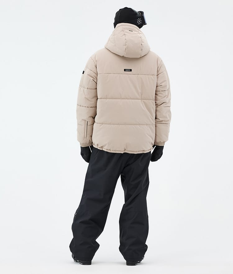 Dope Puffer Full Zip Skijakke Herre Sand, Bilde 5 av 9