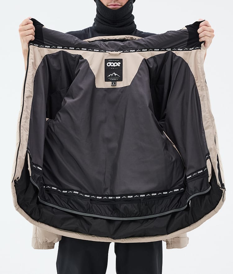 Dope Puffer Snowboardjakke Herre Sand, Bilde 9 av 9