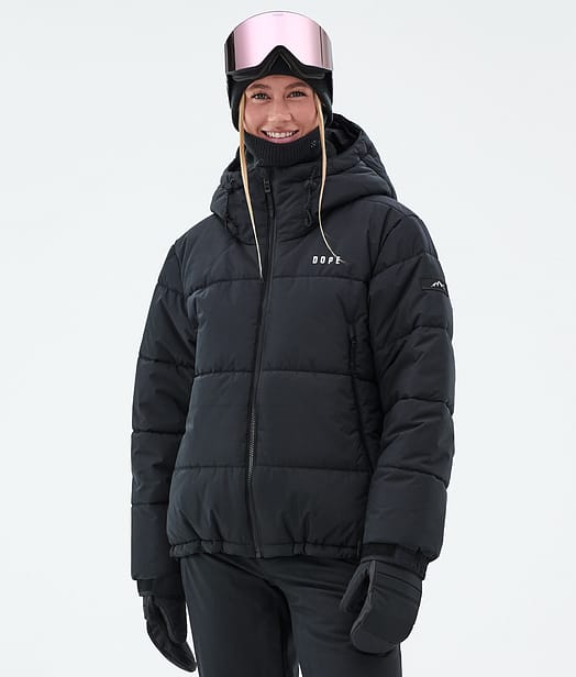 Dope Puffer W Snowboardjakke Dame Black