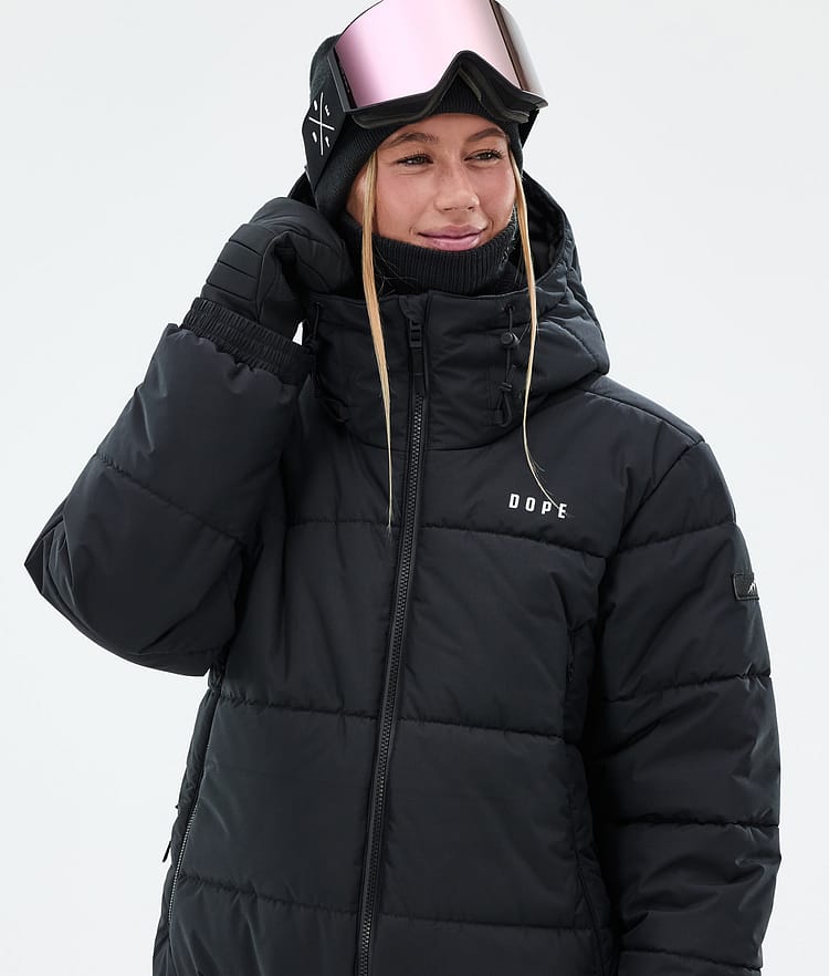 Dope Puffer W Skijakke Dame Black, Bilde 2 av 9