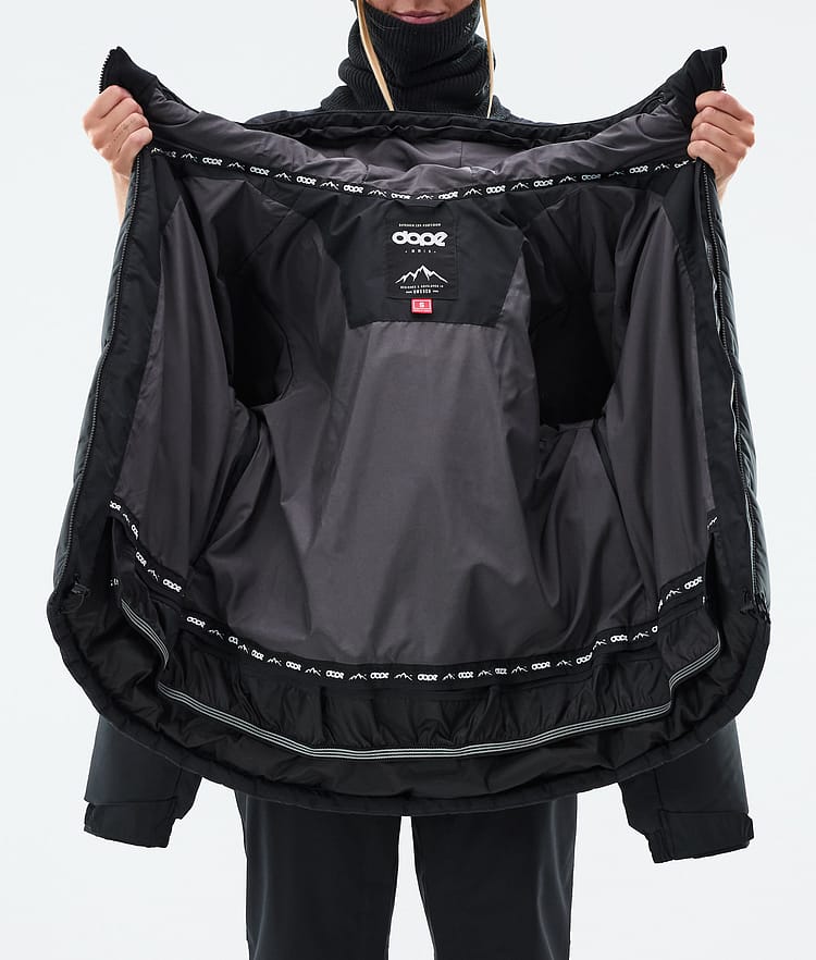 Dope Puffer W Snowboardjakke Dame Black, Bilde 9 av 9