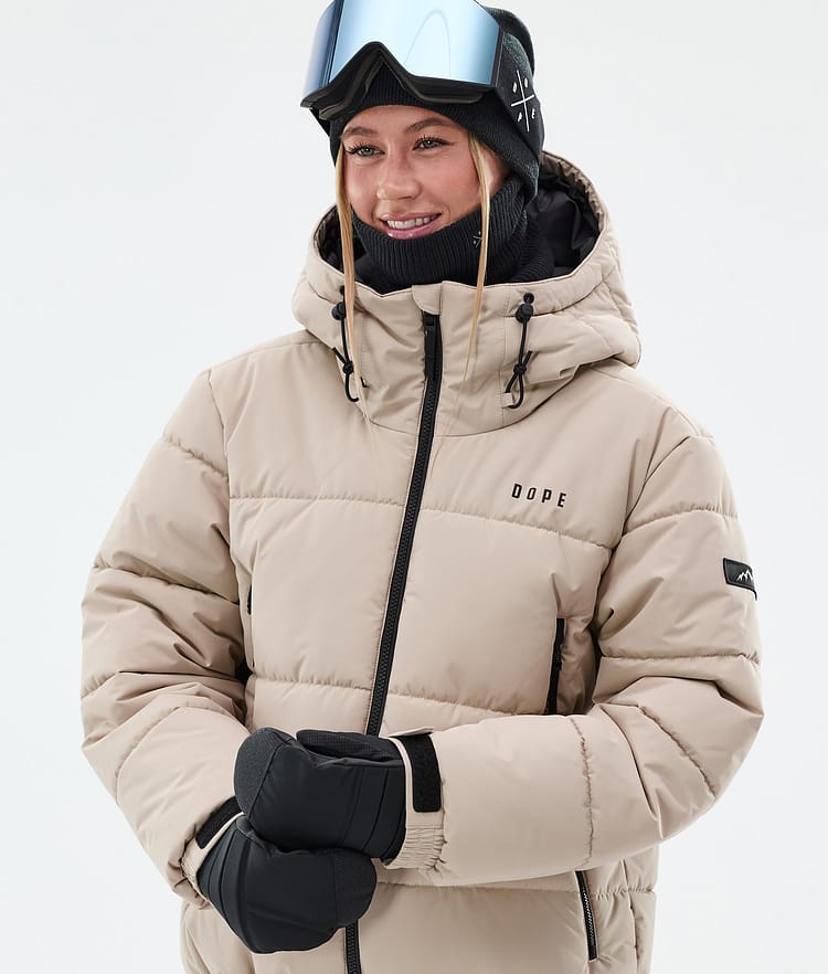 Dope Puffer W Skijakke Dame Sand, Bilde 2 av 9