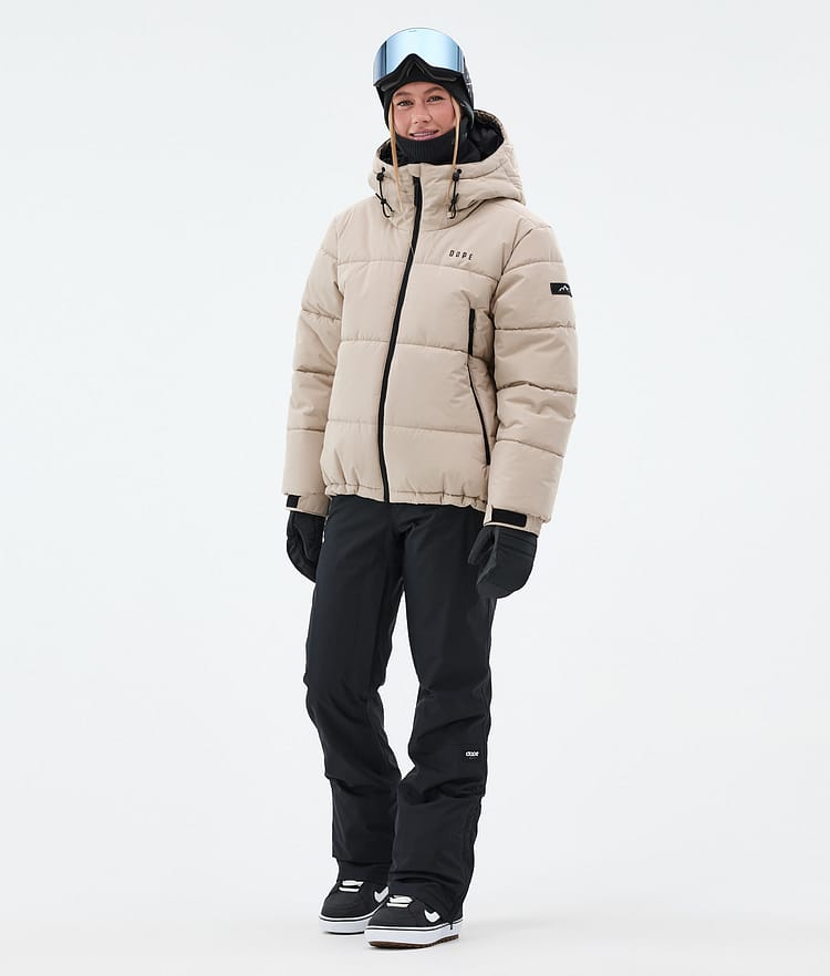 Dope Puffer W Snowboardjakke Dame Sand, Bilde 3 av 9