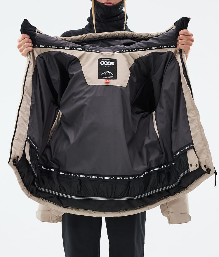 Dope Puffer W Snowboardjakke Dame Sand, Bilde 9 av 9