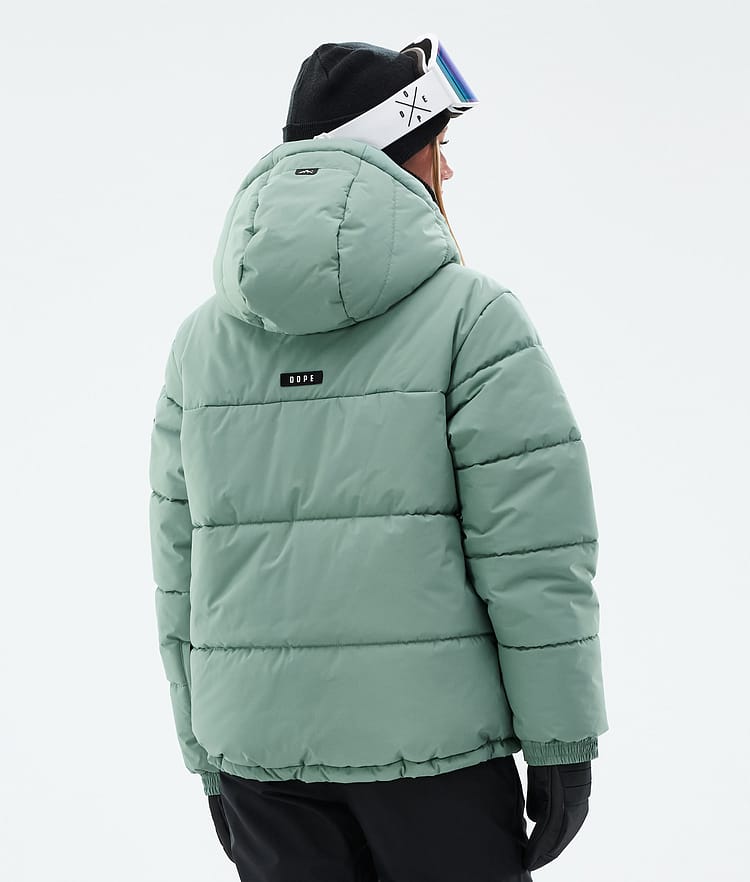 Dope Puffer W Skijakke Dame Faded Green, Bilde 7 av 9