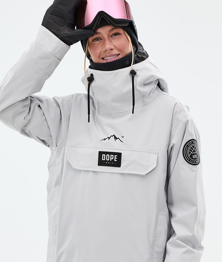 Dope Blizzard W Skijakke Dame Light Grey, Bilde 2 av 9