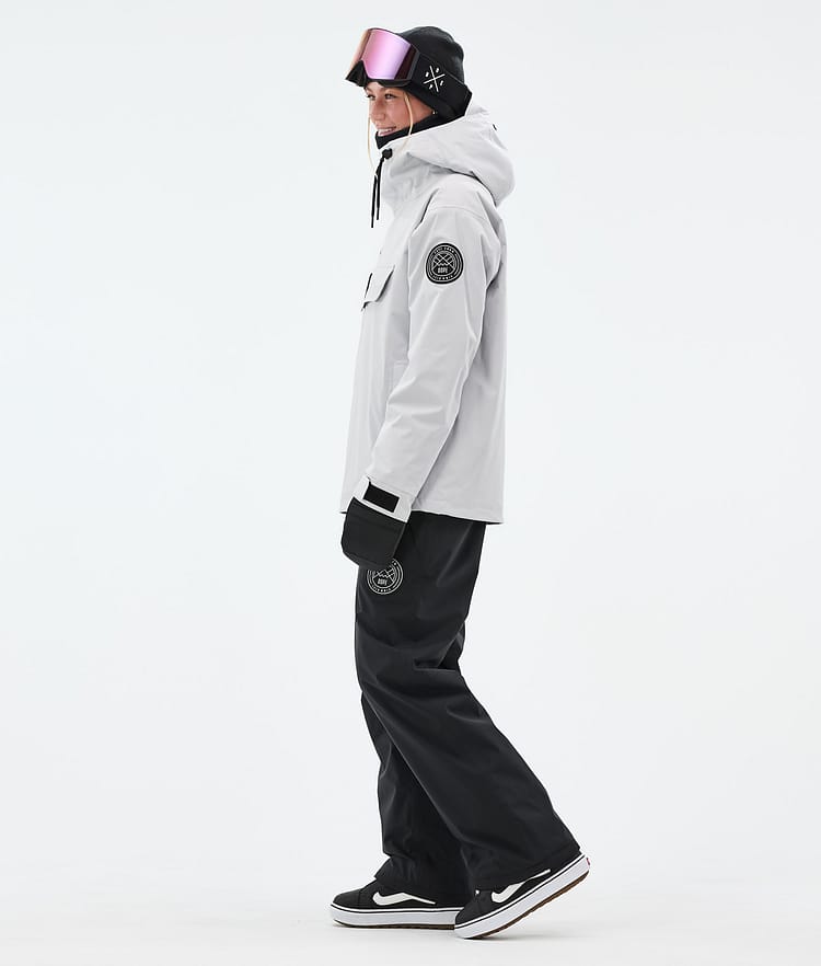 Dope Blizzard W Snowboardjakke Dame Light Grey, Bilde 4 av 9