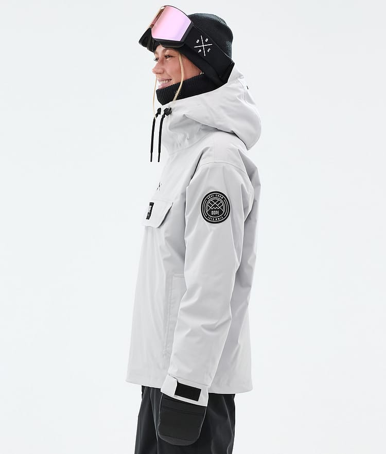 Dope Blizzard W Snowboardjakke Dame Light Grey, Bilde 6 av 9
