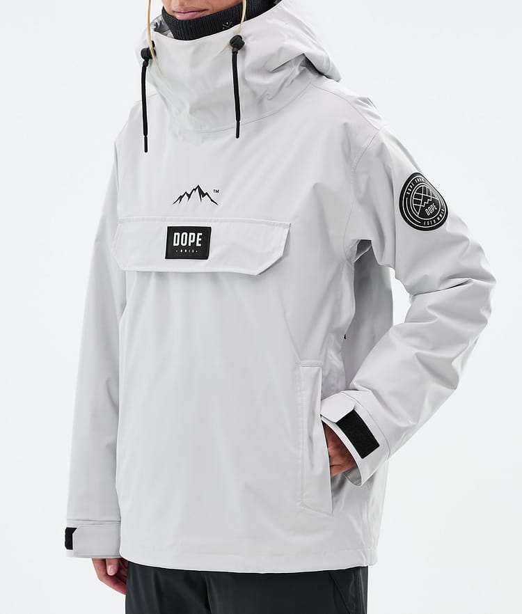 Dope Blizzard W Snowboardjakke Dame Light Grey, Bilde 8 av 9