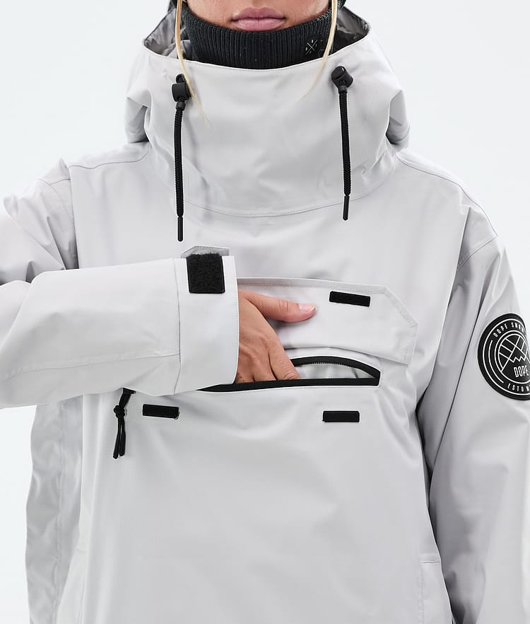 Dope Blizzard W Skijakke Dame Light Grey, Bilde 9 av 9