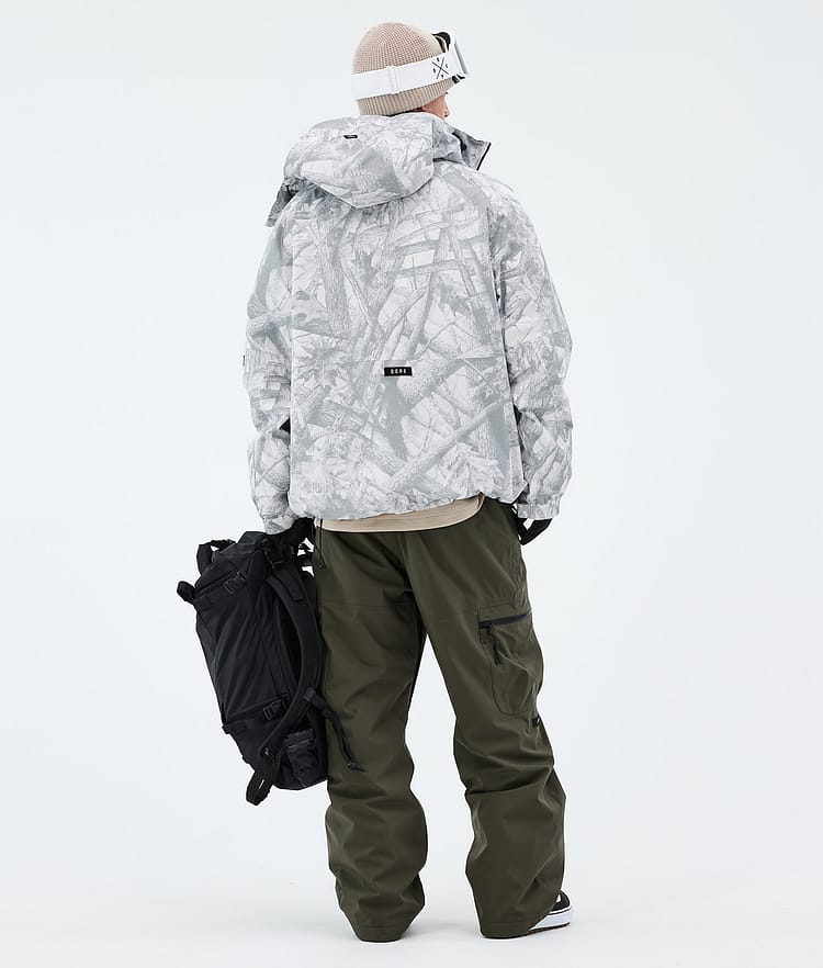 Dope Spartan Snowboardoutfit Herre Fakewood/Olive Green, Image 2 of 2