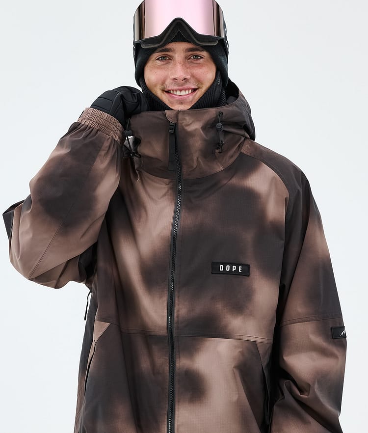 Dope Spartan Snowboardjakke Herre Brown Tiedye, Image 4 of 8