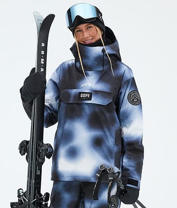 Dope Blizzard W Skijakke Dark Blue Tiedye