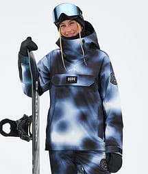 Dope Blizzard W Snowboardjakke Dame Dark Blue Tiedye