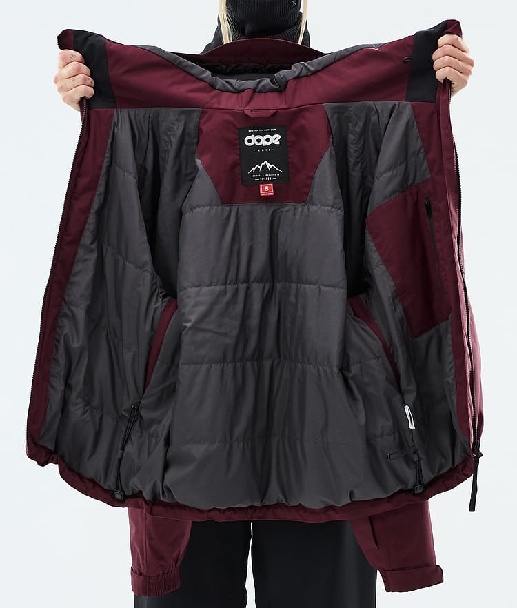 Dope Spartan W Skijakke Dame Burgundy, Image 8 of 8