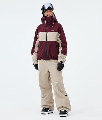 Dope Spartan W Snowboardoutfit Burgundy/Sand