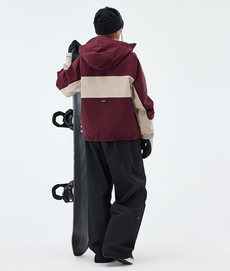 Dope Spartan W Snowboardoutfit Dame Burgundy/Sand/Black, Image 2 of 2