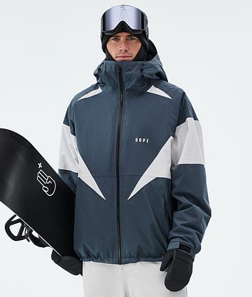 Dope Spartan Snowboardjakke Spike Metal Blue/Light Grey