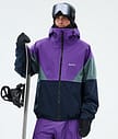 Dope Spartan Snowboardjakke Herre Sport Vivid Purple/Atlantic/Dark Blue