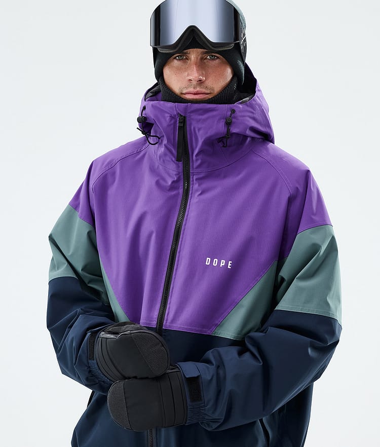 Dope Spartan Skijakke Herre Sport Vivid Purple/Atlantic/Dark Blue, Image 4 of 8