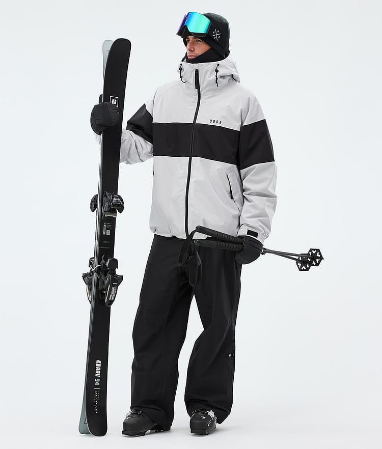 Dope Spartan Skijakke Herre Stripe Light Grey/Black, Image 2 of 8