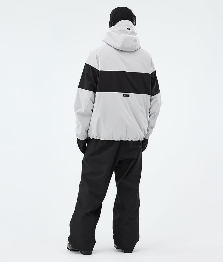 Dope Spartan Skijakke Herre Stripe Light Grey/Black, Image 3 of 8