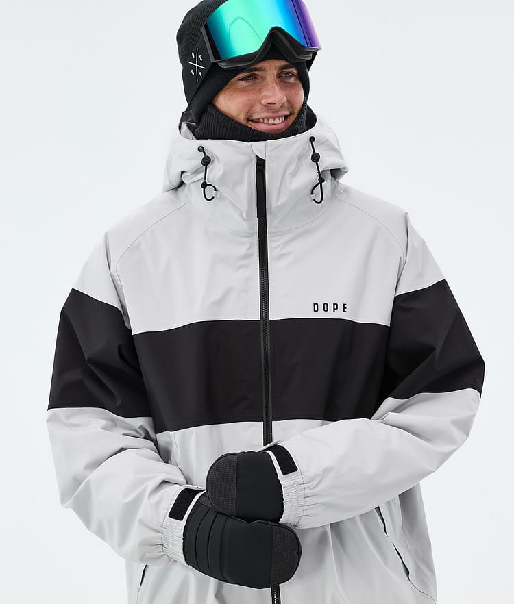 Dope Spartan Skijakke Herre Stripe Light Grey/Black, Image 4 of 8
