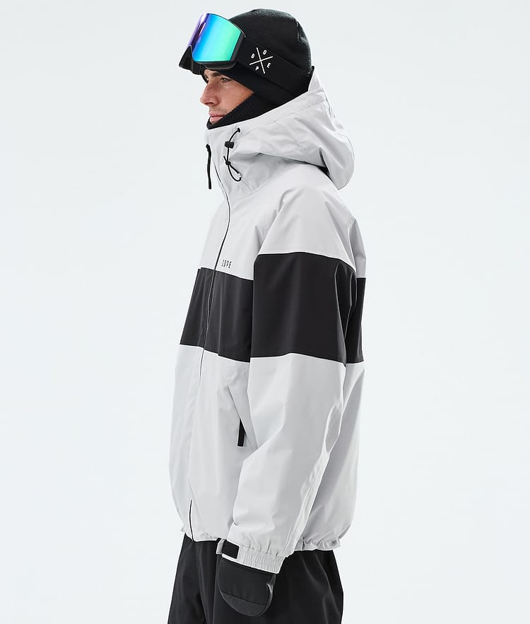 Dope Spartan Skijakke Herre Stripe Light Grey/Black, Image 5 of 8