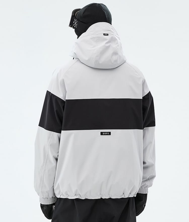 Dope Spartan Skijakke Herre Stripe Light Grey/Black, Image 6 of 8