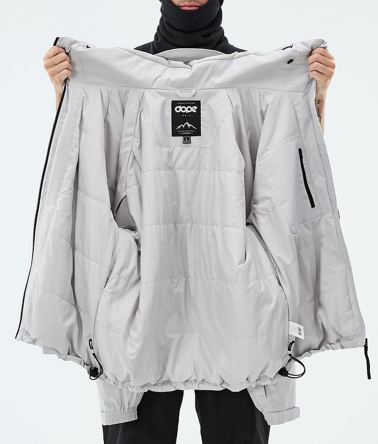 Dope Spartan Skijakke Herre Stripe Light Grey/Black, Image 8 of 8