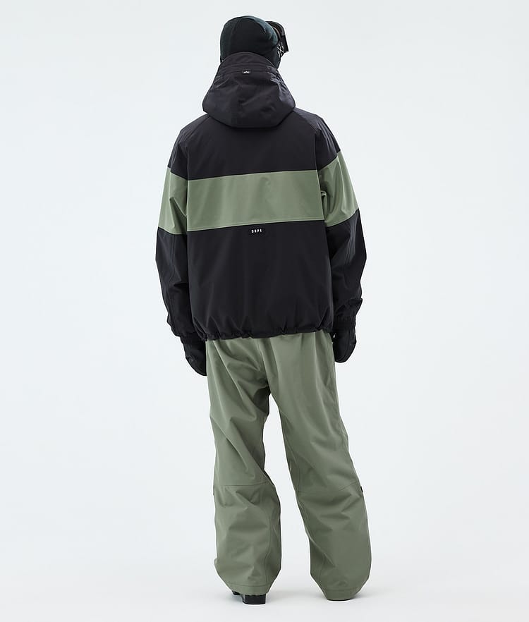Dope Spartan Skijakke Herre Stripe Black/Moss Green, Image 3 of 8