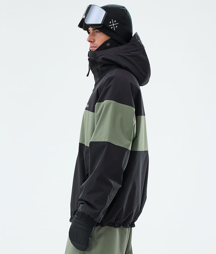 Dope Spartan Skijakke Herre Stripe Black/Moss Green, Image 5 of 8