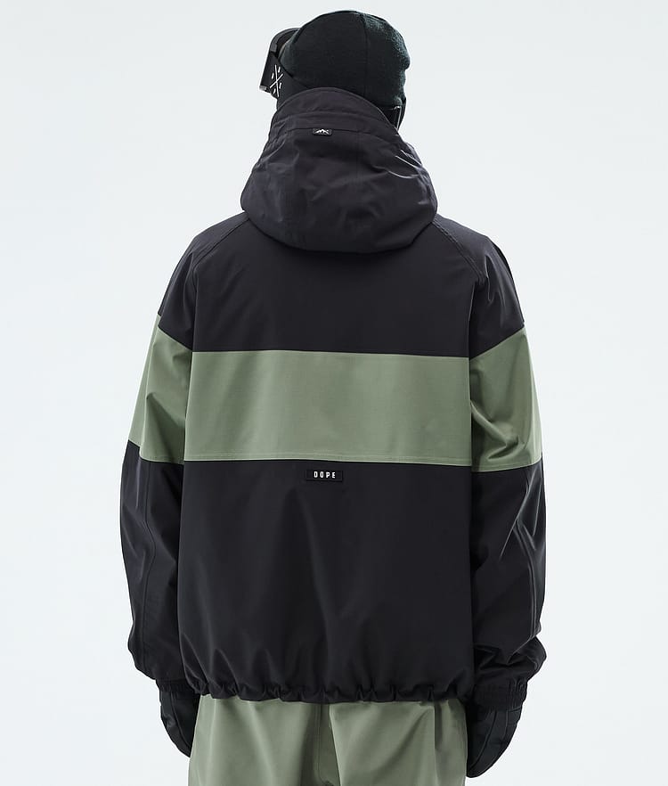 Dope Spartan Skijakke Herre Stripe Black/Moss Green, Image 6 of 8