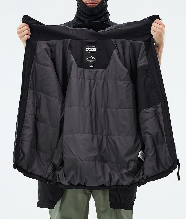 Dope Spartan Skijakke Herre Stripe Black/Moss Green, Image 8 of 8