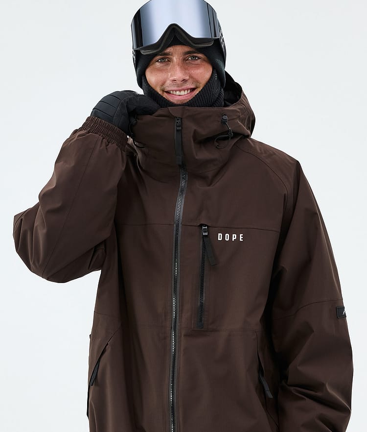Dope Apex Skijakke Herre Dark Brown, Image 4 of 9