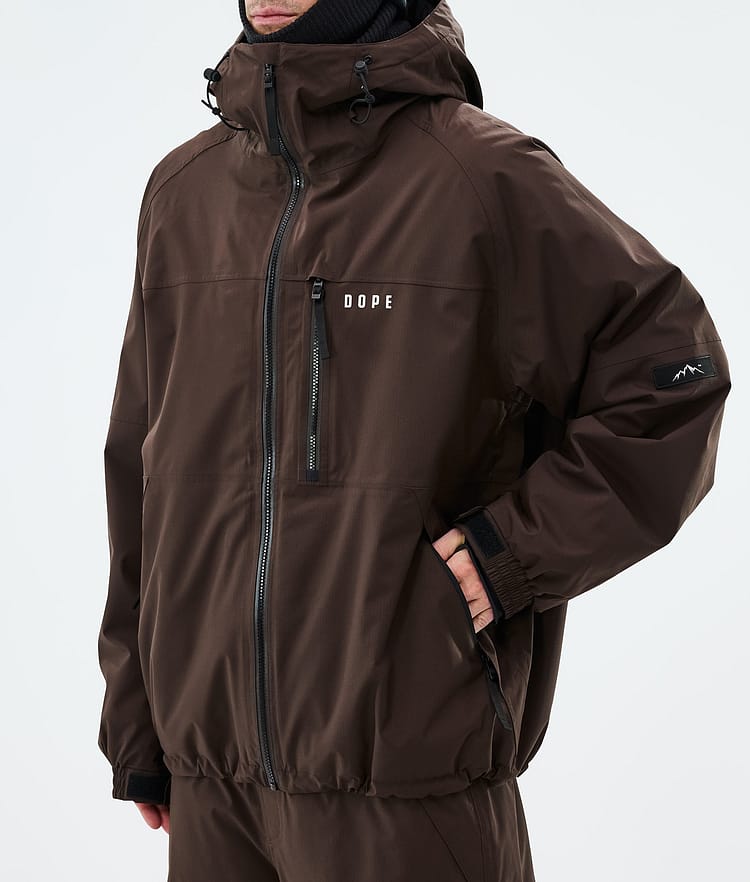 Dope Apex Snowboardjakke Herre Dark Brown, Image 7 of 9