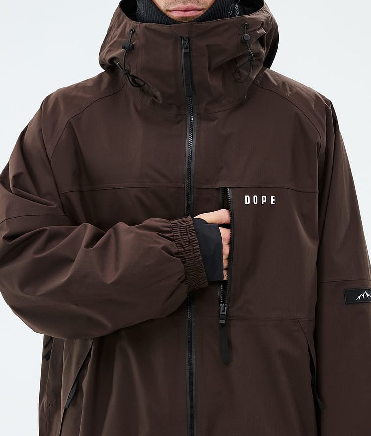 Dope Apex Snowboardjakke Herre Dark Brown, Image 8 of 9