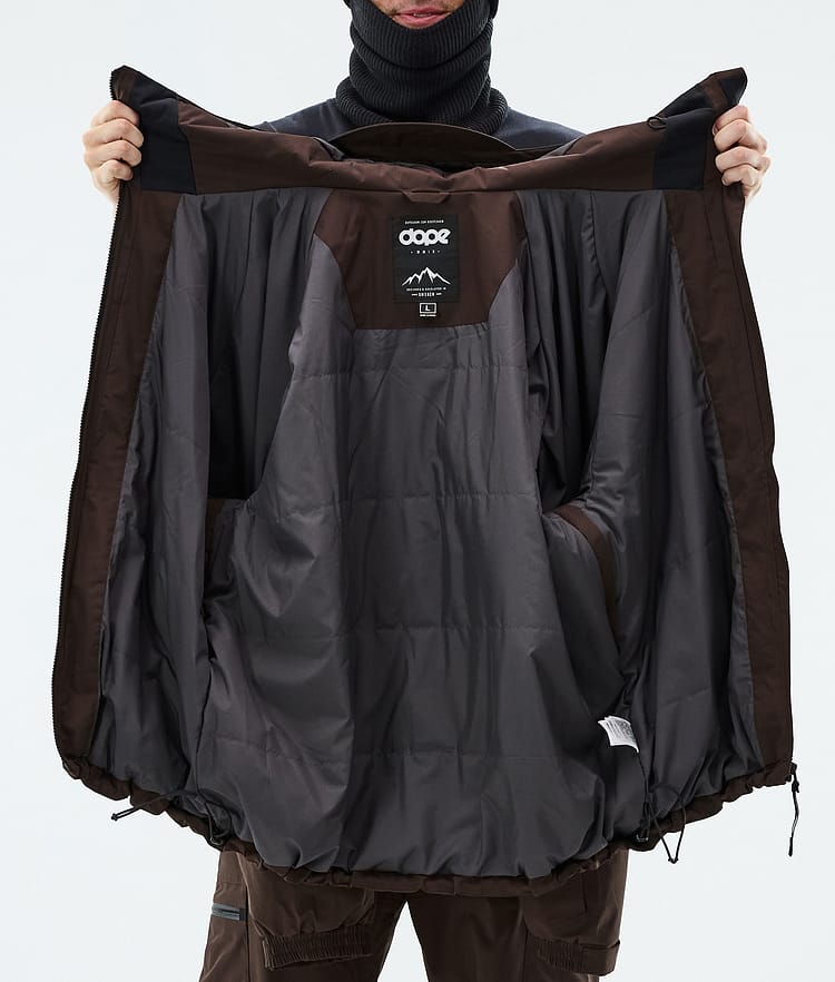 Dope Apex Skijakke Herre Dark Brown, Image 9 of 9