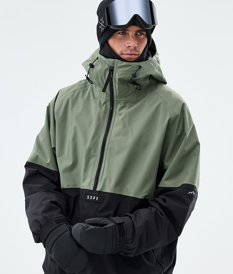 Dope Arnok Snowboardjakke Herre Moss Green/Black, Image 4 of 8