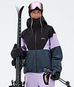 Dope Spartan W Skijakke Dame Sport Black/Faded Violet/Metal Blue