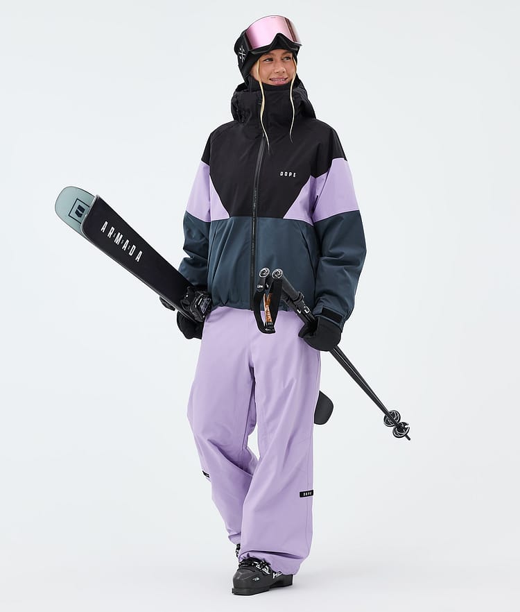 Dope Spartan W Skijakke Dame Sport Black/Faded Violet/Metal Blue, Image 2 of 8