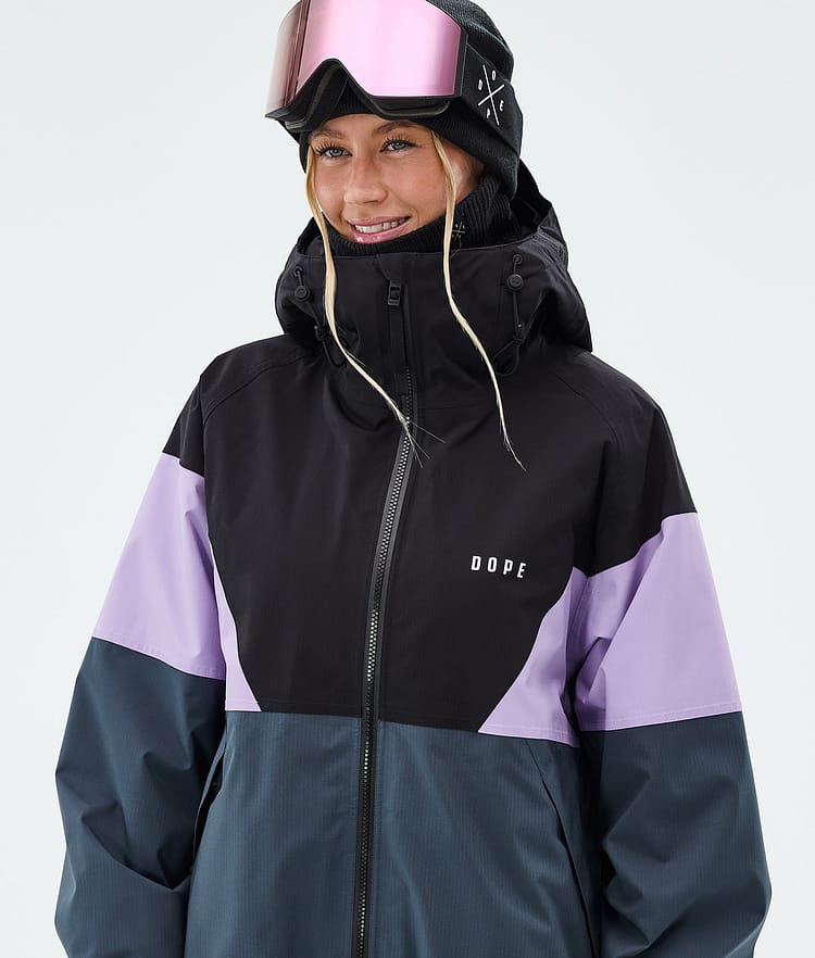 Dope Spartan W Skijakke Dame Sport Black/Faded Violet/Metal Blue, Image 4 of 8