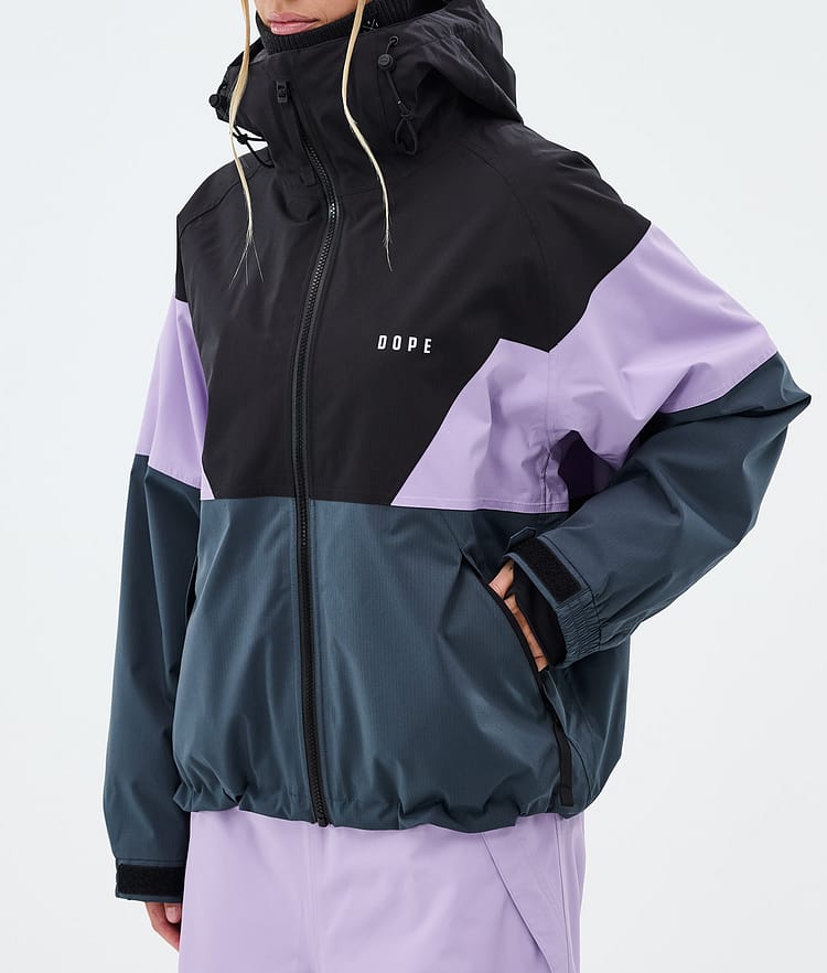 Dope Spartan W Skijakke Dame Sport Black/Faded Violet/Metal Blue, Image 7 of 8