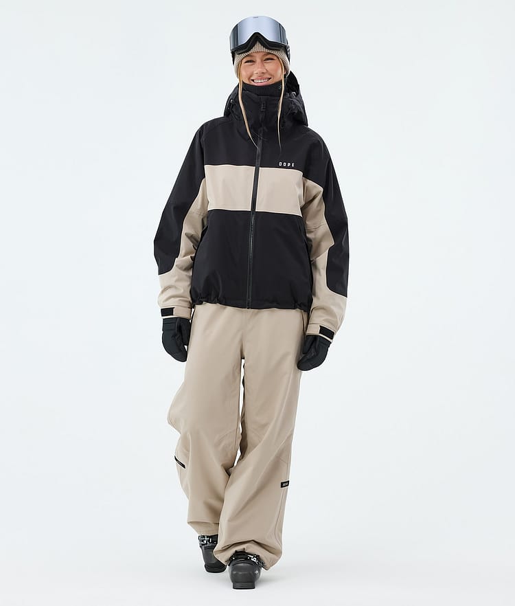 Dope Spartan W Skijakke Dame Stripe Black/Sand, Image 2 of 8