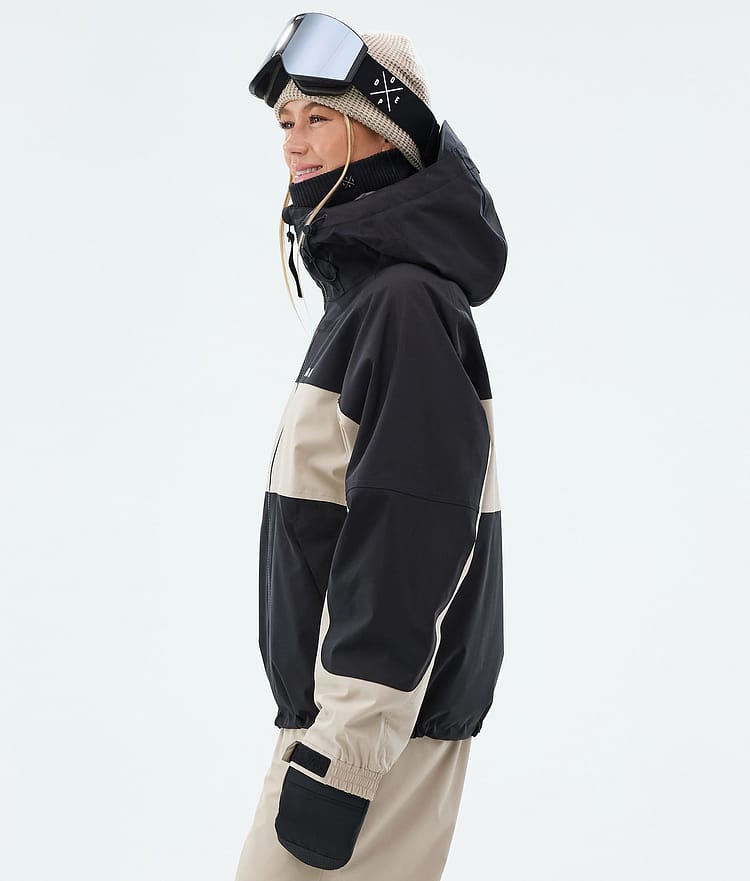 Dope Spartan W Skijakke Dame Stripe Black/Sand, Image 5 of 8