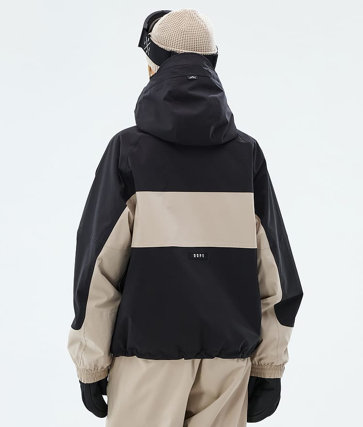 Dope Spartan W Skijakke Dame Stripe Black/Sand, Image 6 of 8