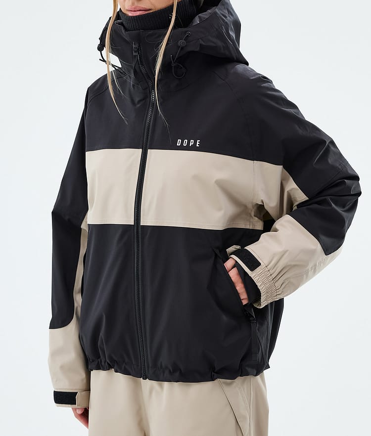 Dope Spartan W Skijakke Dame Stripe Black/Sand, Image 7 of 8
