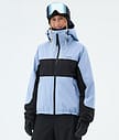 Dope Spartan W Snowboardjakke Dame Stripe Light Blue/Black