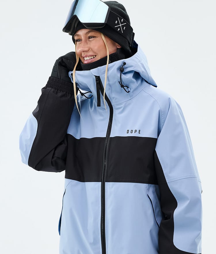 Dope Spartan W Skijakke Dame Stripe Light Blue/Black, Image 4 of 8