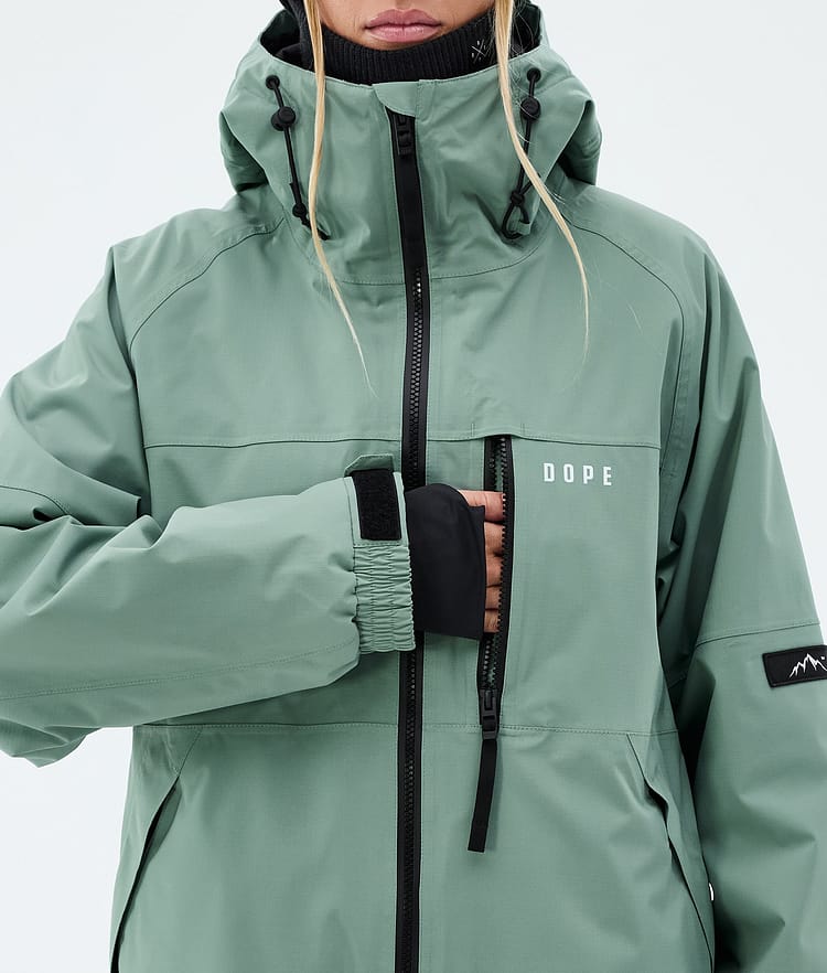 Dope Apex W Snowboardjakke Dame Faded Green, Image 8 of 9